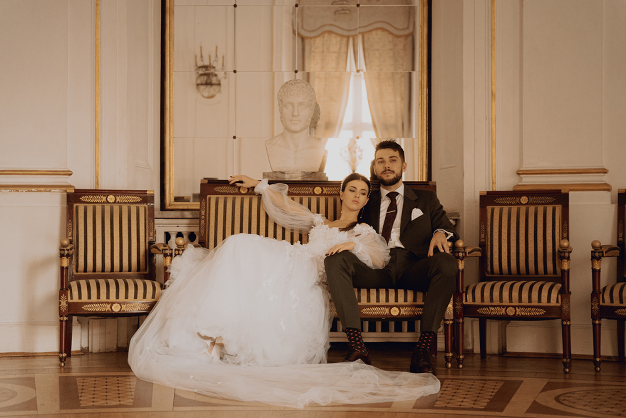 sesja slubna w palacu jesienna00048 - Sesja ślubna w pałacu w Jabłonnie