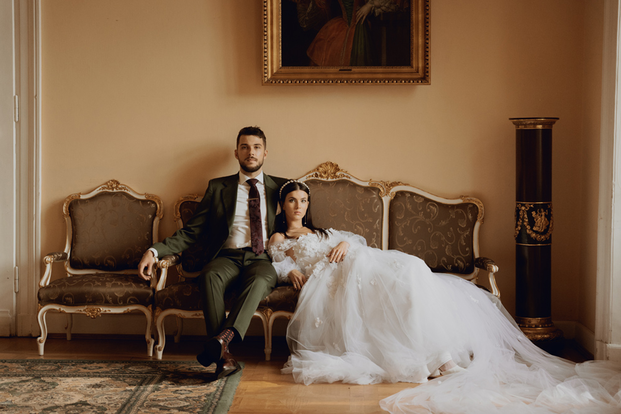 sesja slubna w palacu jesienna00085 - Sesja ślubna w pałacu w Jabłonnie