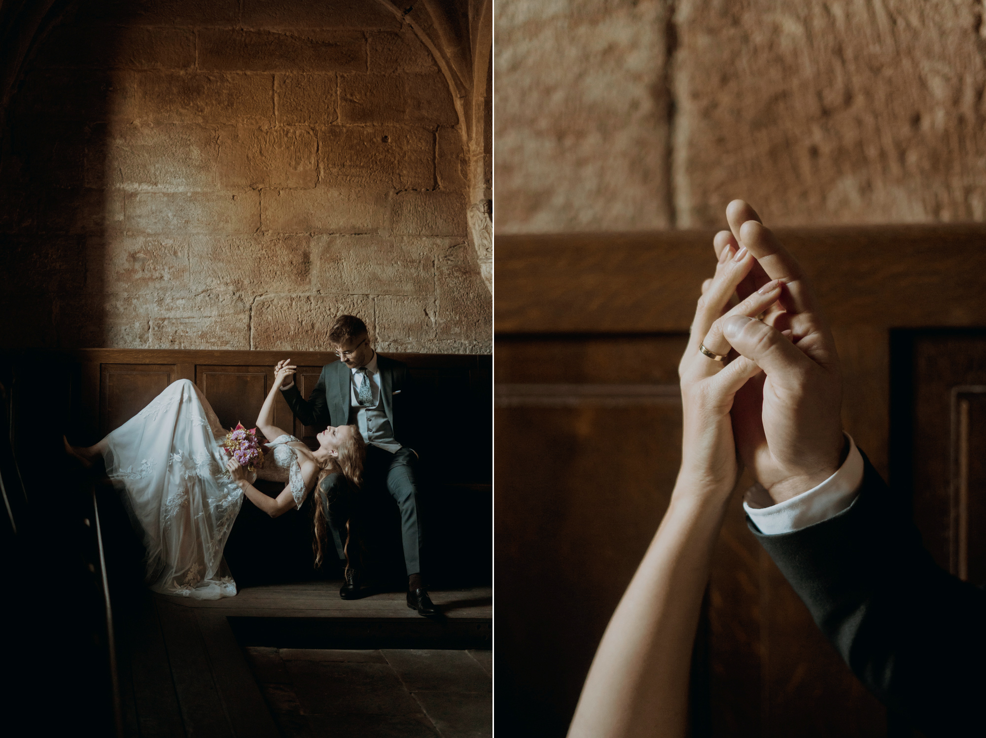 sesja slubna w klasztorze wachock00034 - Sesja ślubna w zabytkowych murach klasztoru Cystersów w Wąchocku