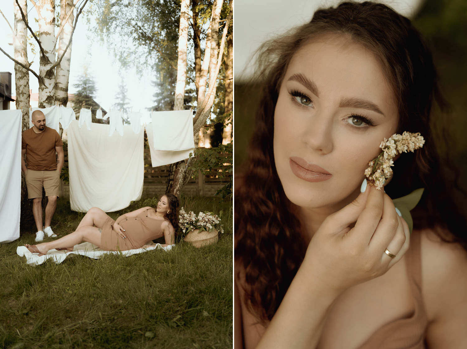 Sesjarodzinna sesja ciazowa 00018 - Sesja ciążowo-rodzinna w sielskim klimacie