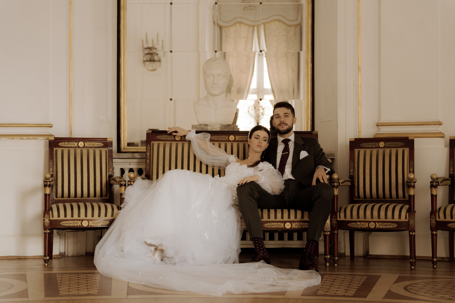 sesja slubna w palacu jablonna00042 - Sesja ślubna w pałacu w Jabłonnie